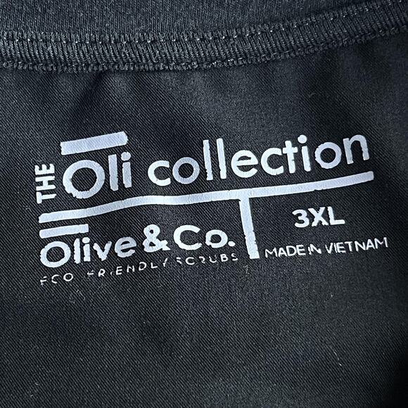 Olive & Co Shirt Mens 3XL Black Eco Friendly Scrubs Medical Top Nursing - Picture 4 of 10